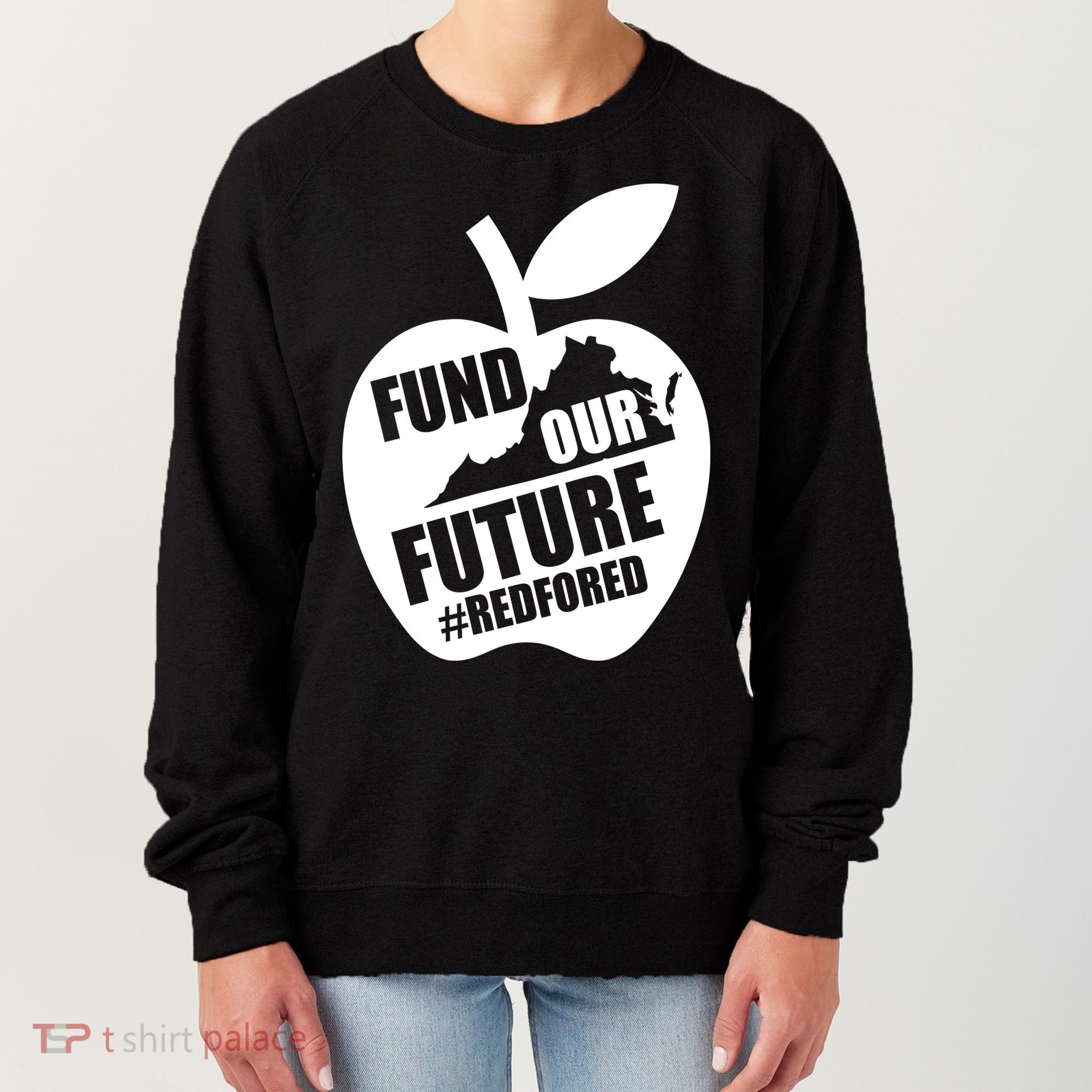 Fund Our Future Red for Ed Virginia Women's Sweatshirt
