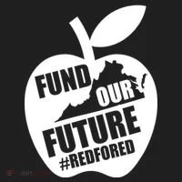 Fund Our Future Red for Ed Virginia Women's Sweatshirt thumb 2
