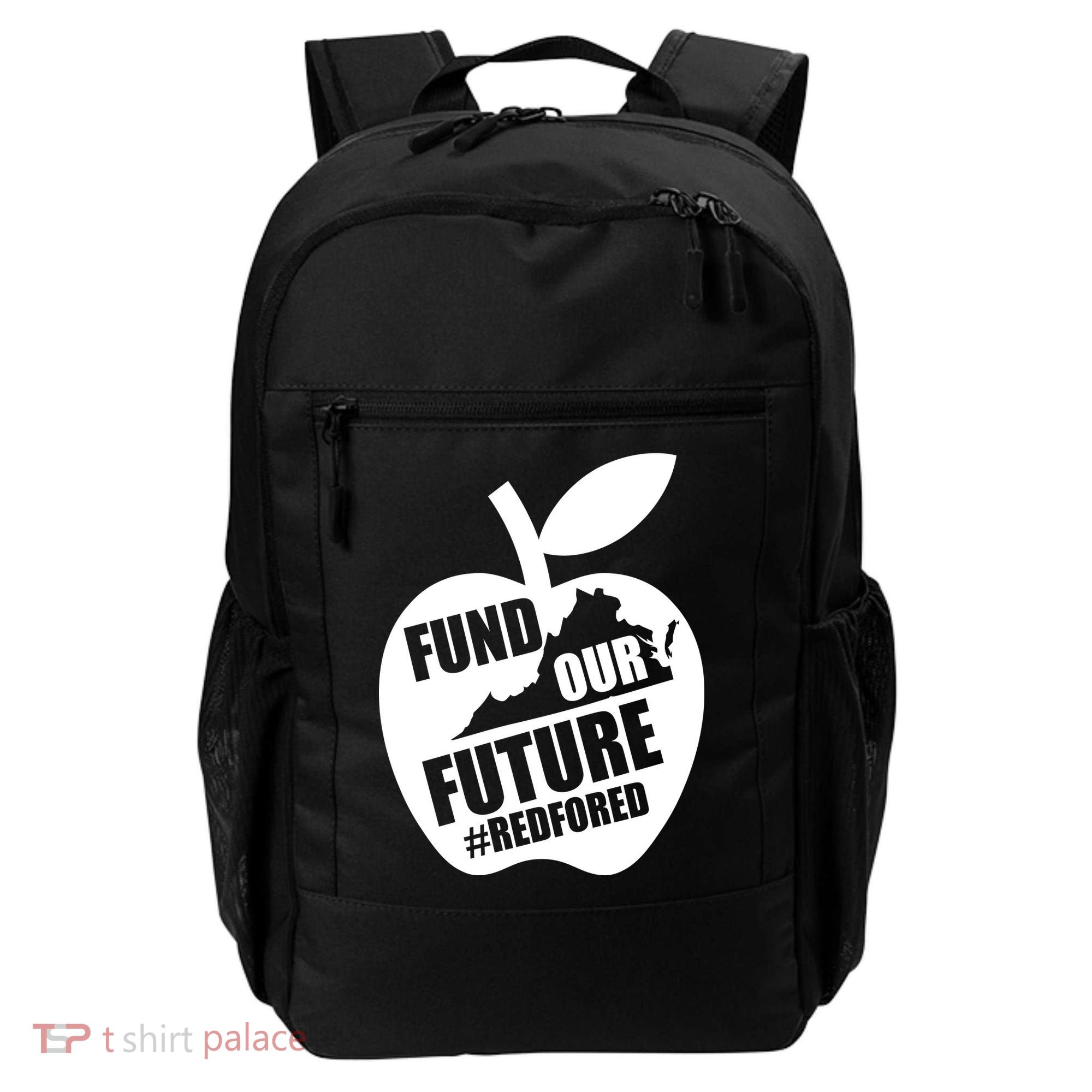 Fund Our Future Red for Ed Virginia Backpack