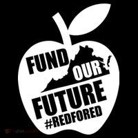 Fund Our Future Red for Ed Virginia Backpack thumb 2
