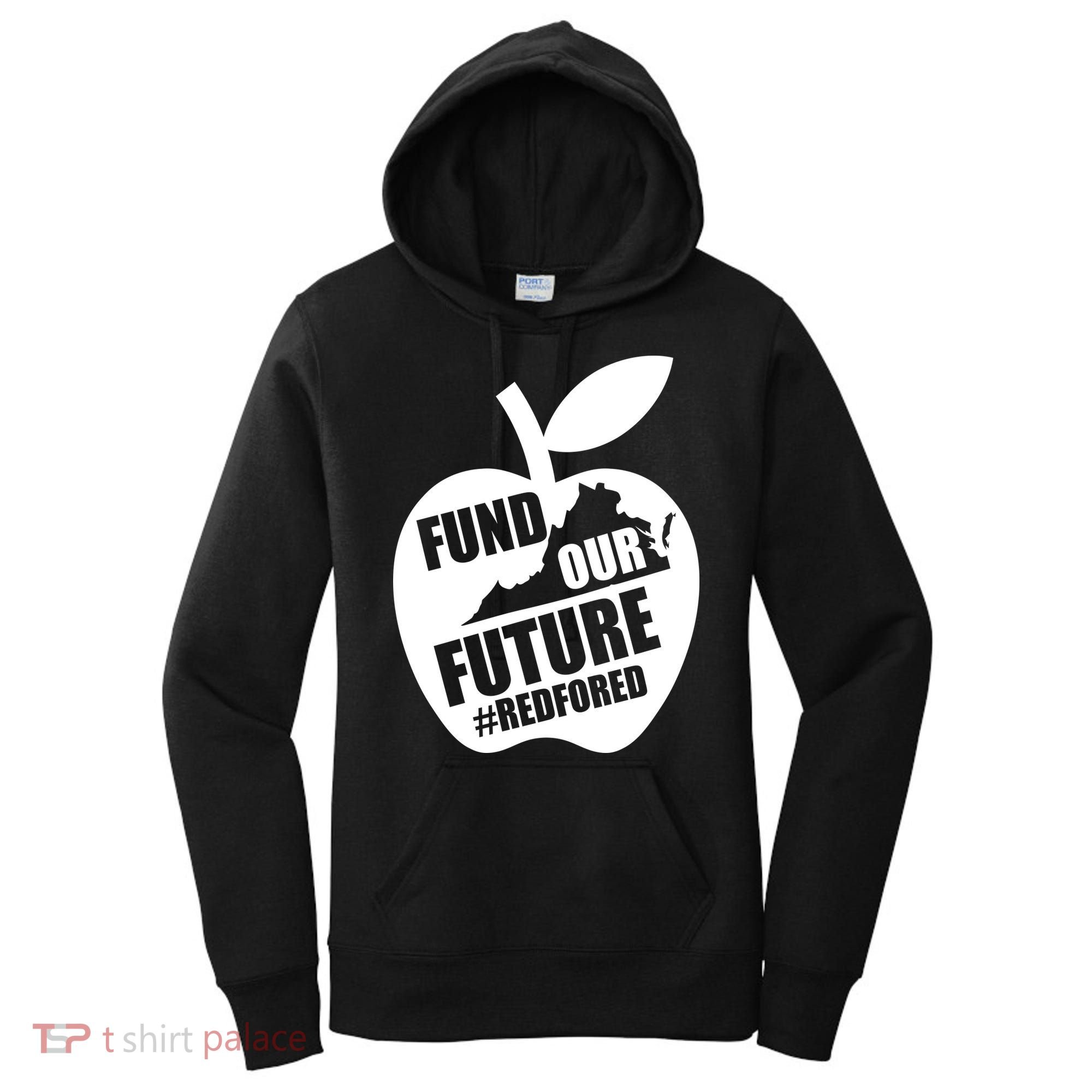 Fund Our Future Red for Ed Virginia Women's Hoodie