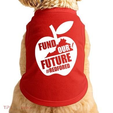 Fund Our Future Red for Ed Virginia Doggie Tank