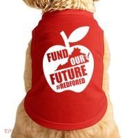 Fund Our Future Red for Ed Virginia Doggie Tank thumb 0