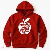 Fund Our Future Red for Ed Virginia Hoodie thumb 0