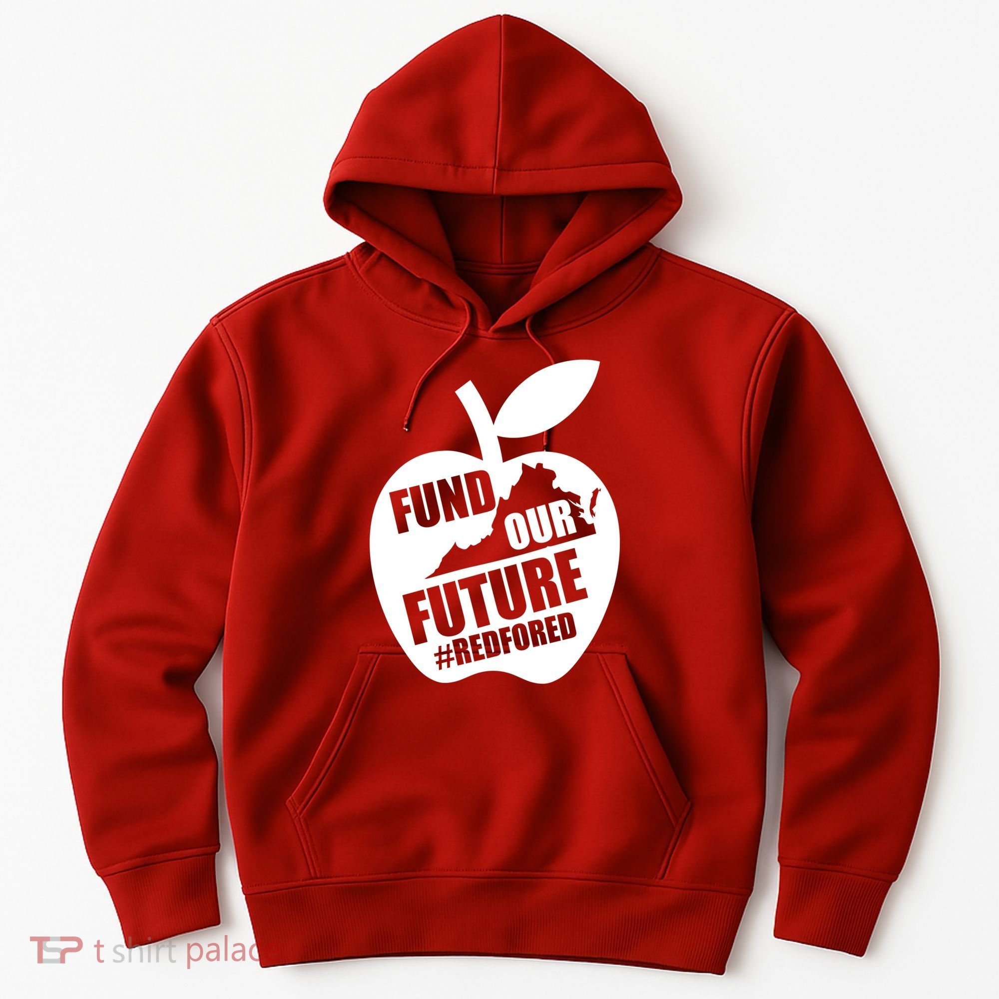 Fund Our Future Red for Ed Virginia Hoodie