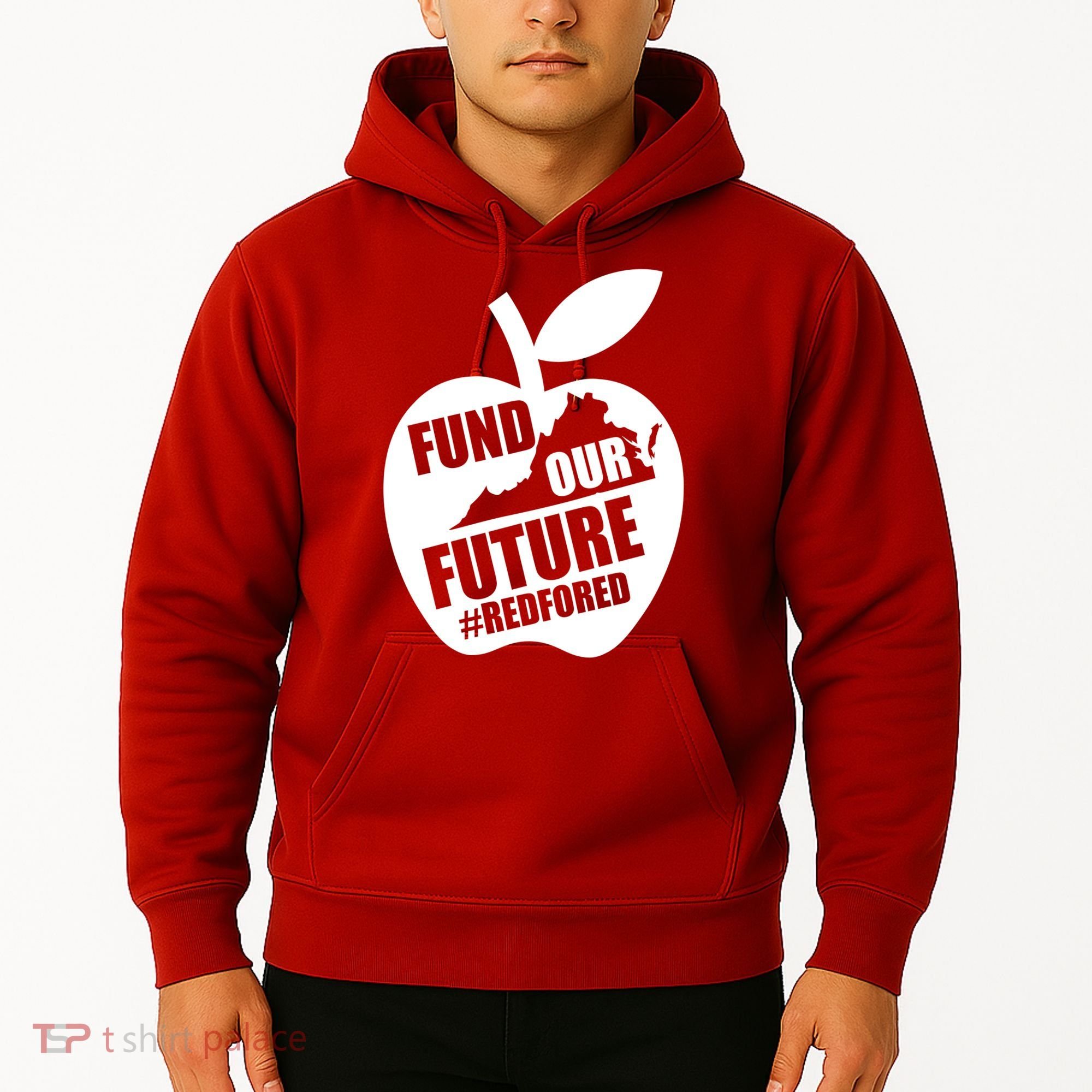Fund Our Future Red for Ed Virginia Hoodie