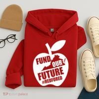 Fund Our Future Red for Ed Virginia Hoodie thumb 4