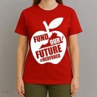 Fund Our Future Red for Ed Virginia T-Shirt thumb 4