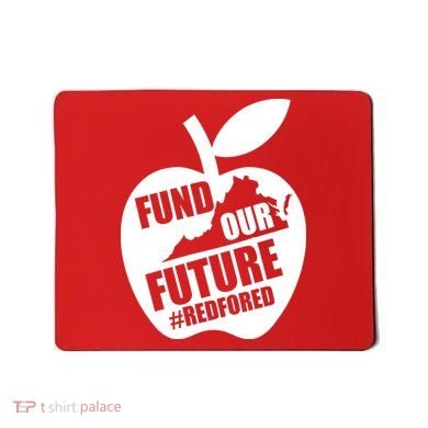 Fund Our Future Red for Ed Virginia Mousepad