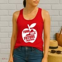 Fund Our Future Red for Ed Virginia Women's Tank Top thumb 2