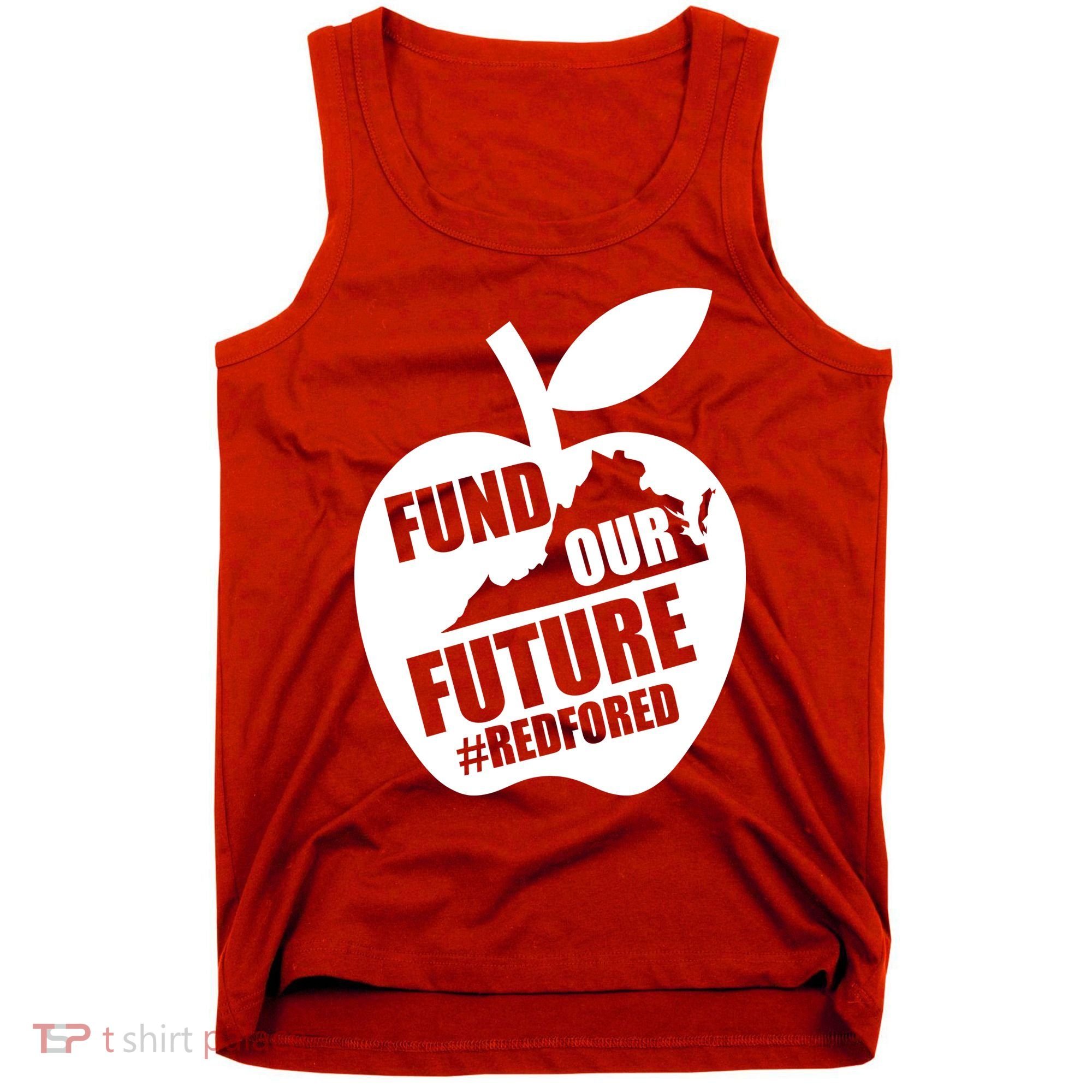 Fund Our Future Red for Ed Virginia Tank Top