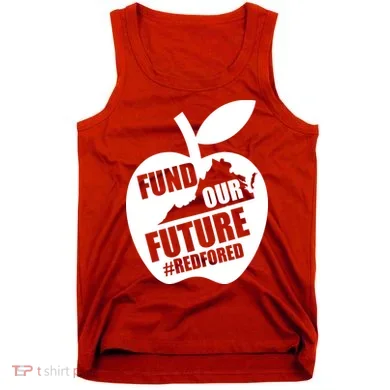 Fund Our Future Red for Ed Virginia Tank Top