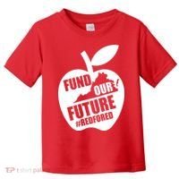 Fund Our Future Red for Ed Virginia Toddler T-Shirt thumb 0