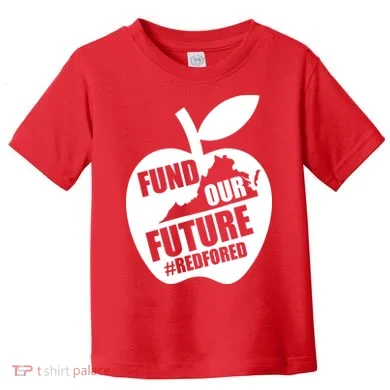 Fund Our Future Red for Ed Virginia Toddler T-Shirt