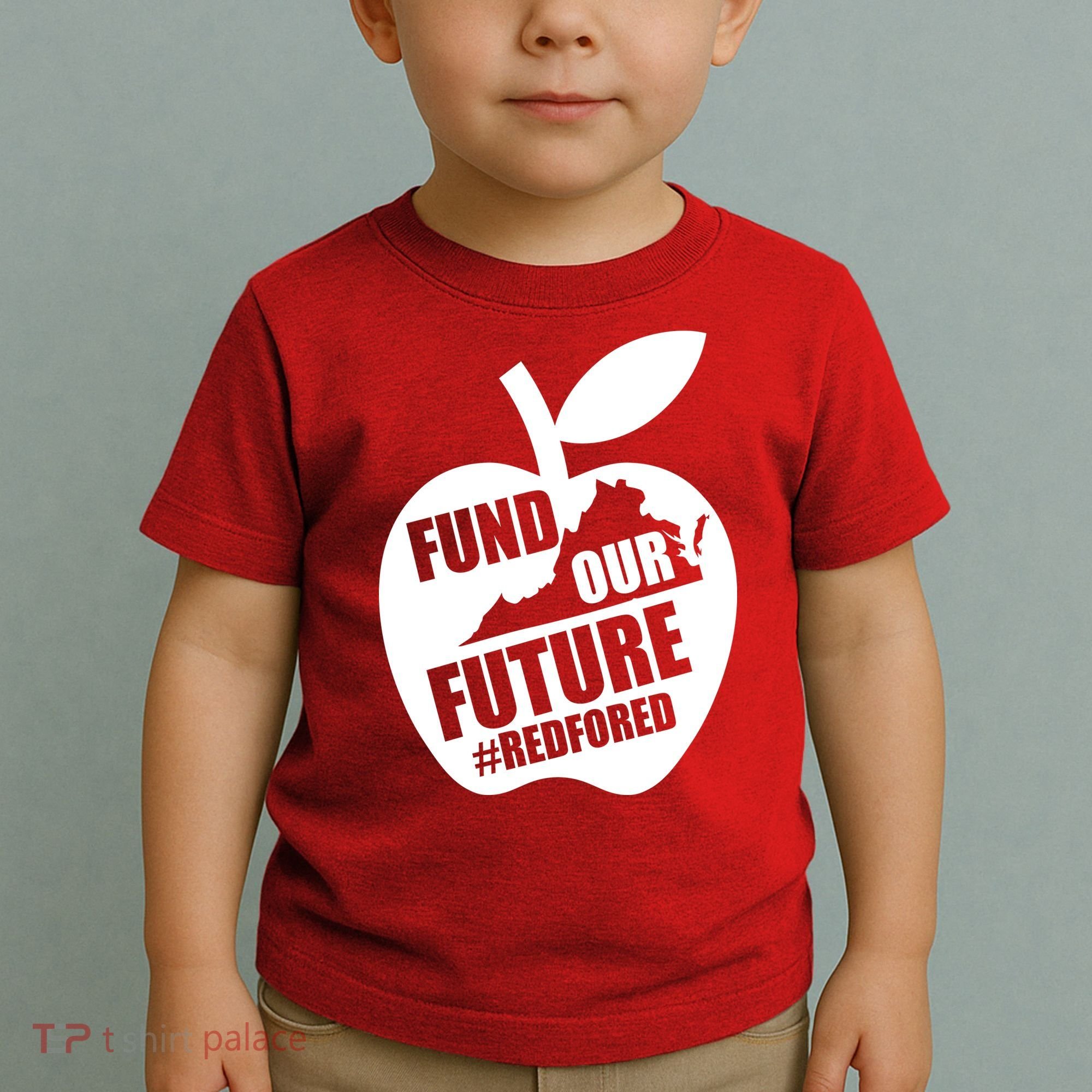 Fund Our Future Red for Ed Virginia Toddler T-Shirt