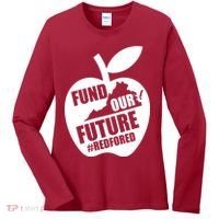 Fund Our Future Red for Ed Virginia Women's Long Sleeve Shirt thumb 0