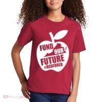 Fund Our Future Red for Ed Virginia Kids T-Shirt thumb 2