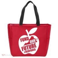 Fund Our Future Red for Ed Virginia Tote Bag thumb 0
