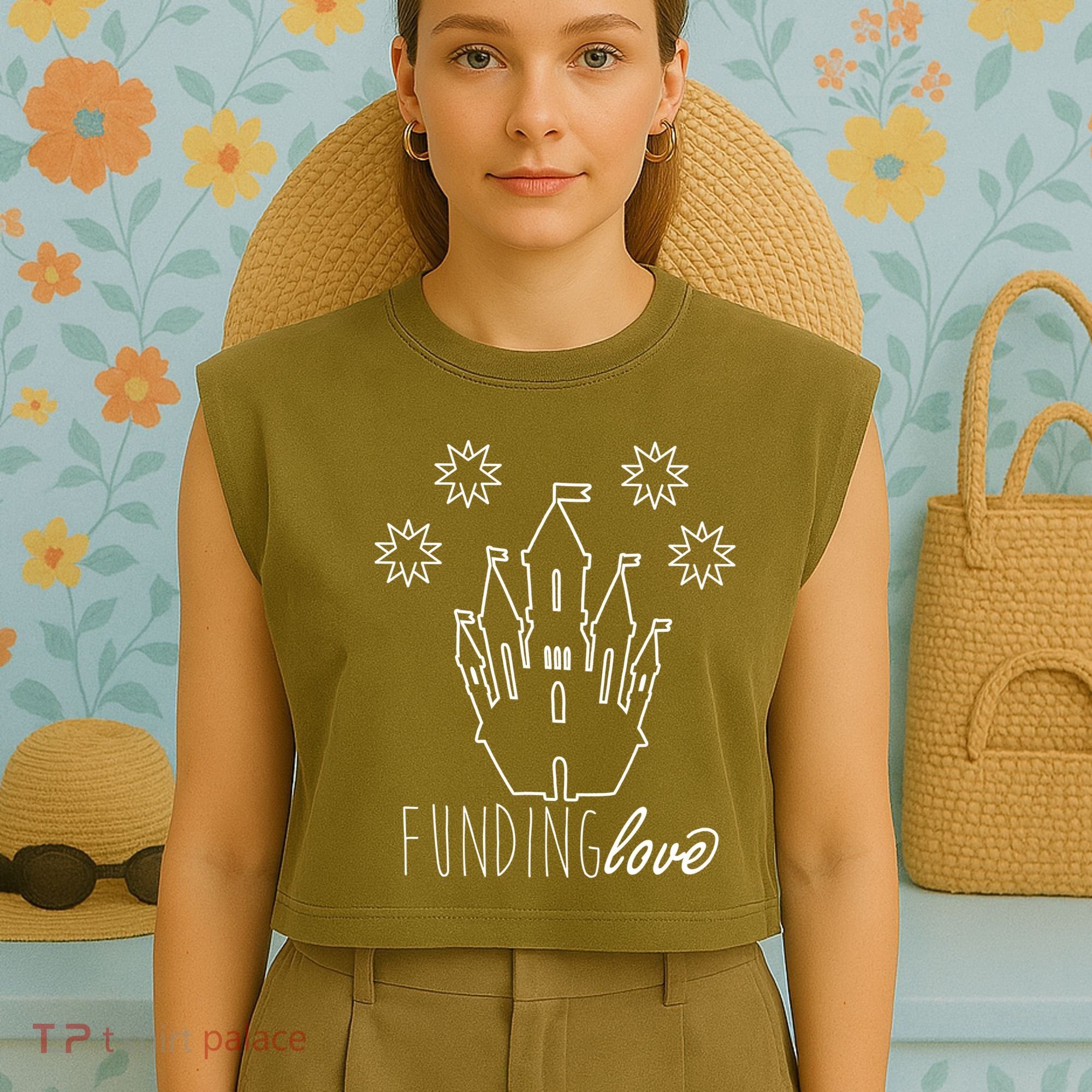 Funding Love Garment-Dyed Women's Muscle Tee