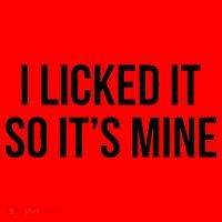Funny - I Licked It So It's Mine Santa Hat thumb 1