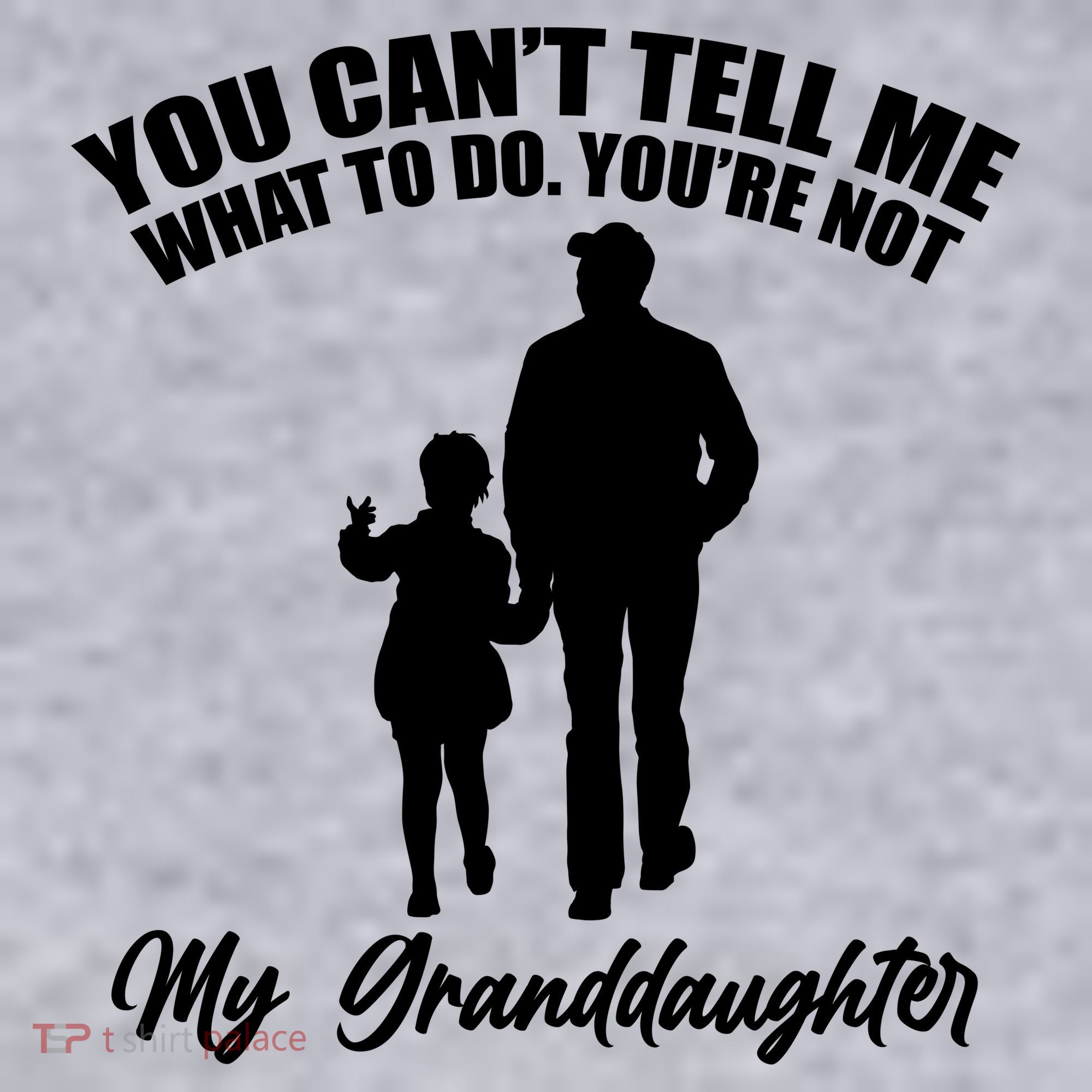 Funny & Cute Granddaughter And Grandfather Women's Racerback Cropped Tank