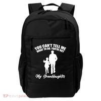 Funny & Cute Granddaughter And Grandfather Backpack thumb 0