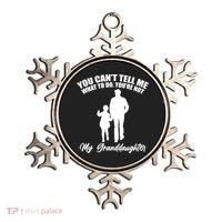 Funny & Cute Granddaughter And Grandfather Ornament thumb 0