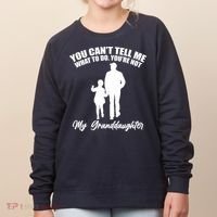 Funny & Cute Granddaughter And Grandfather Women's Sweatshirt thumb 0