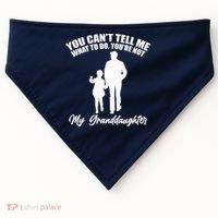 Funny & Cute Granddaughter And Grandfather USA-Made Doggie Bandana thumb 0