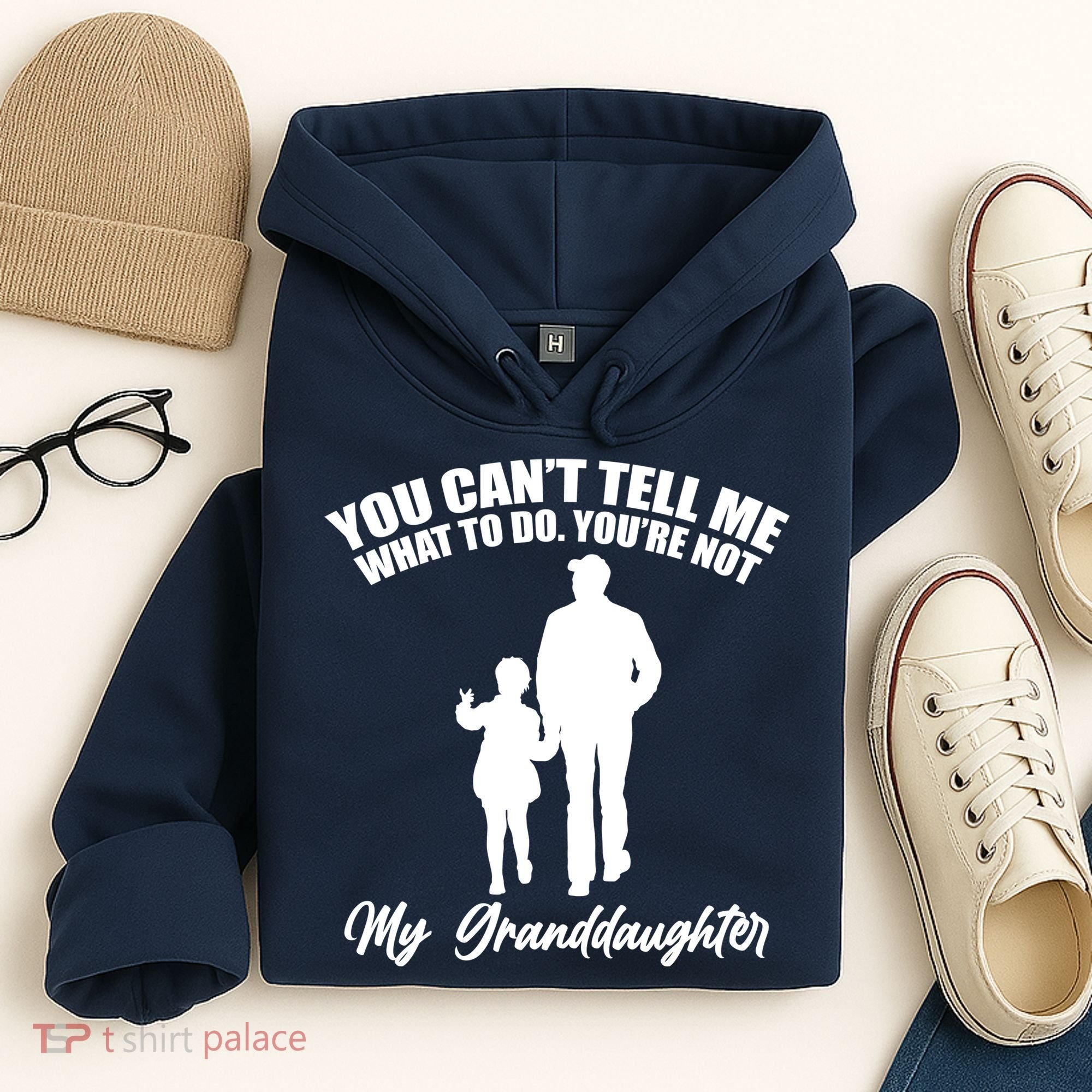 Funny & Cute Granddaughter And Grandfather Hoodie