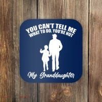 Funny & Cute Granddaughter And Grandfather Coaster thumb 0