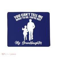 Funny & Cute Granddaughter And Grandfather Mousepad thumb 0