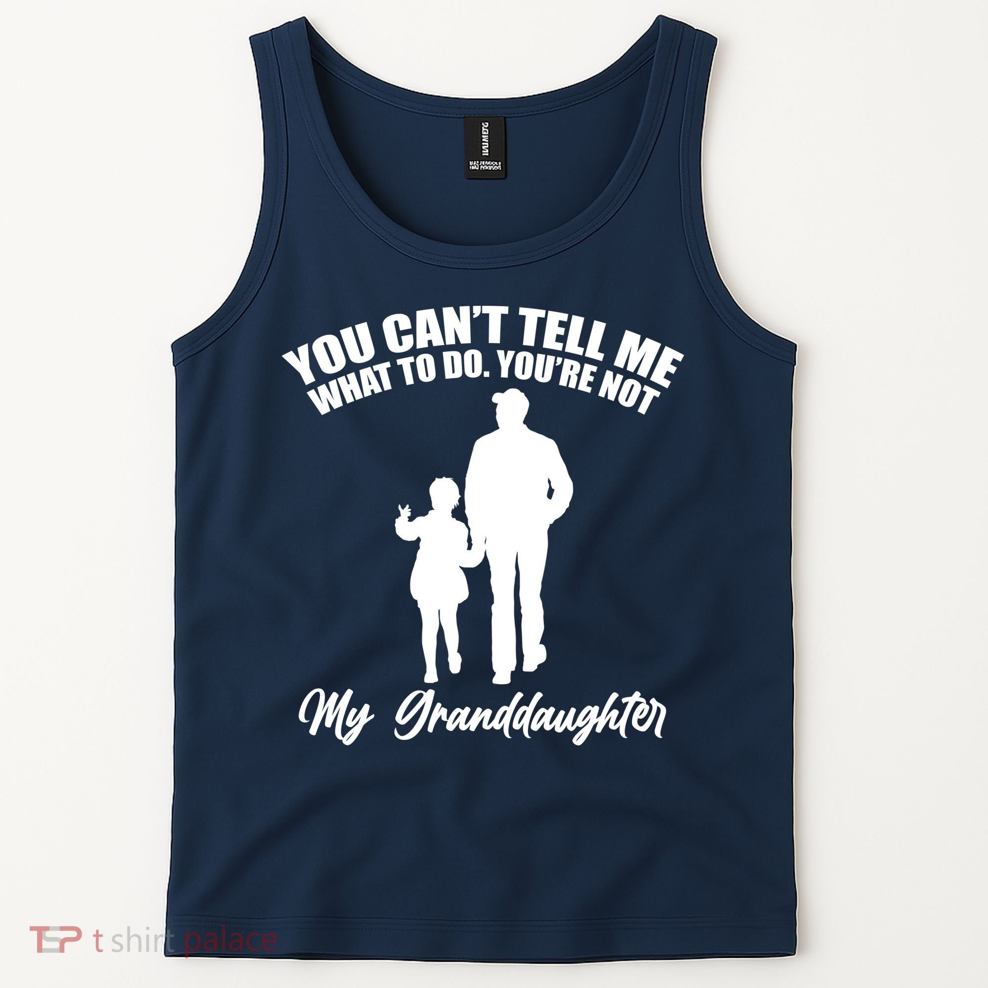 Funny & Cute Granddaughter And Grandfather Tank Top