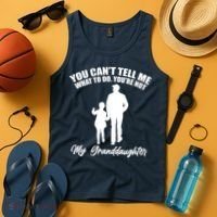 Funny & Cute Granddaughter And Grandfather Tank Top thumb 4