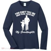 Funny & Cute Granddaughter And Grandfather Women's Long Sleeve Shirt thumb 0