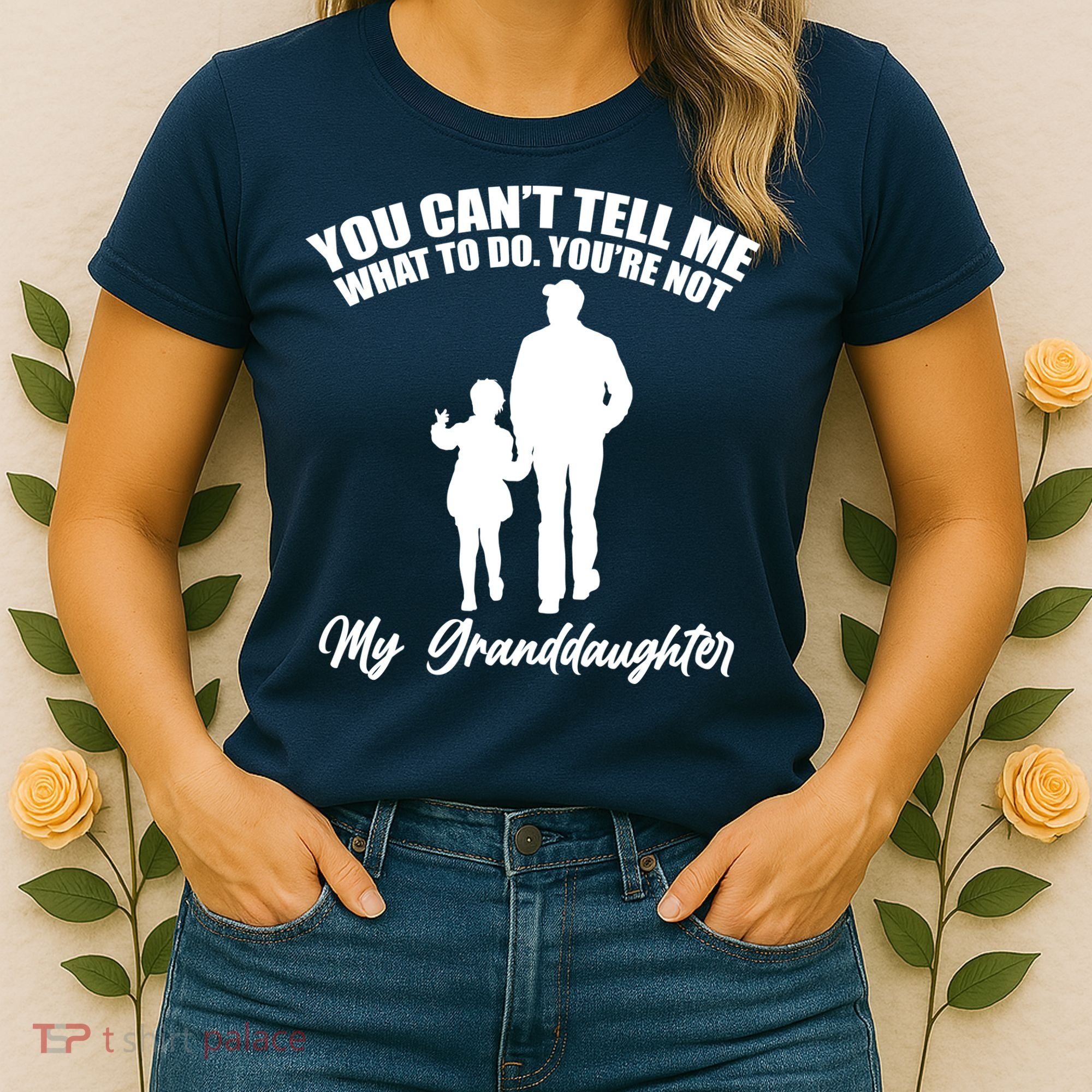 Funny & Cute Granddaughter And Grandfather Women's T-Shirt