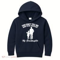 Funny & Cute Granddaughter And Grandfather Kids Hoodie thumb 0