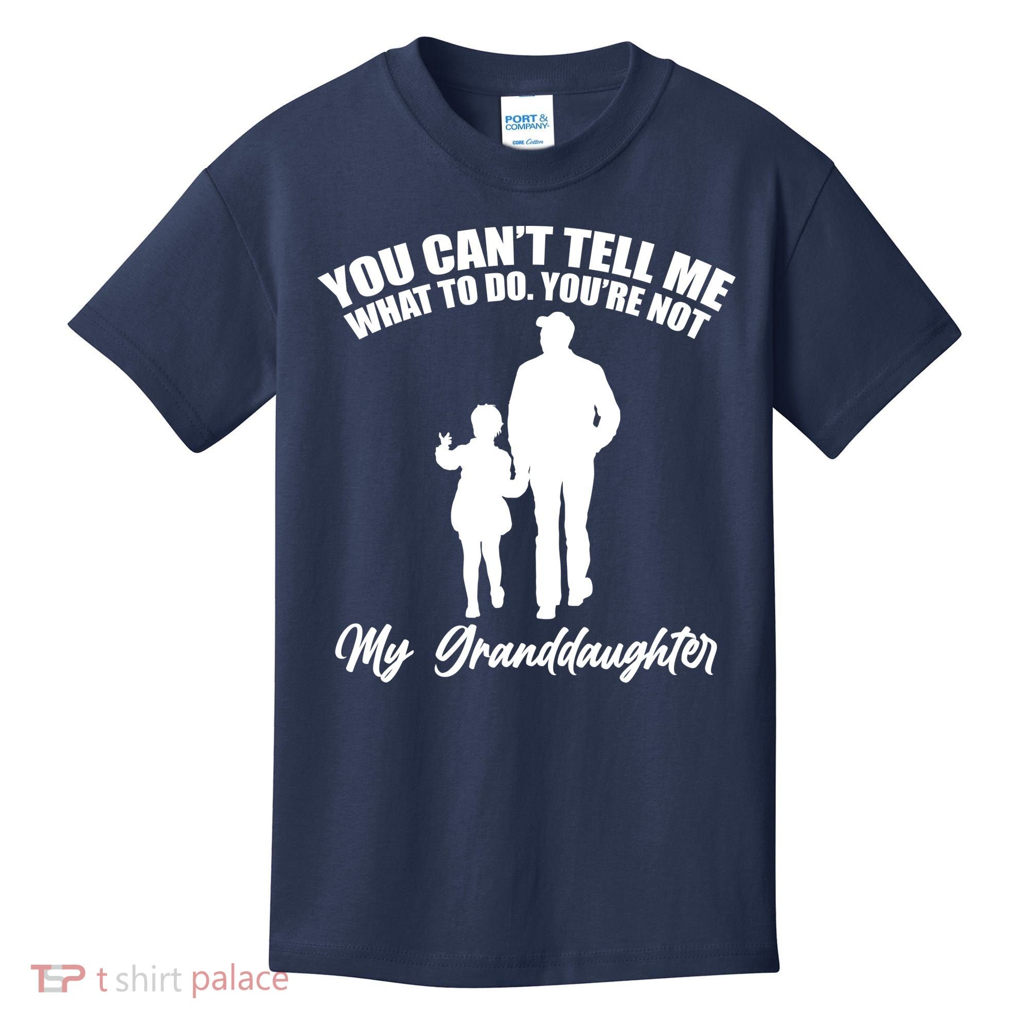 Funny & Cute Granddaughter And Grandfather Kids T-Shirt