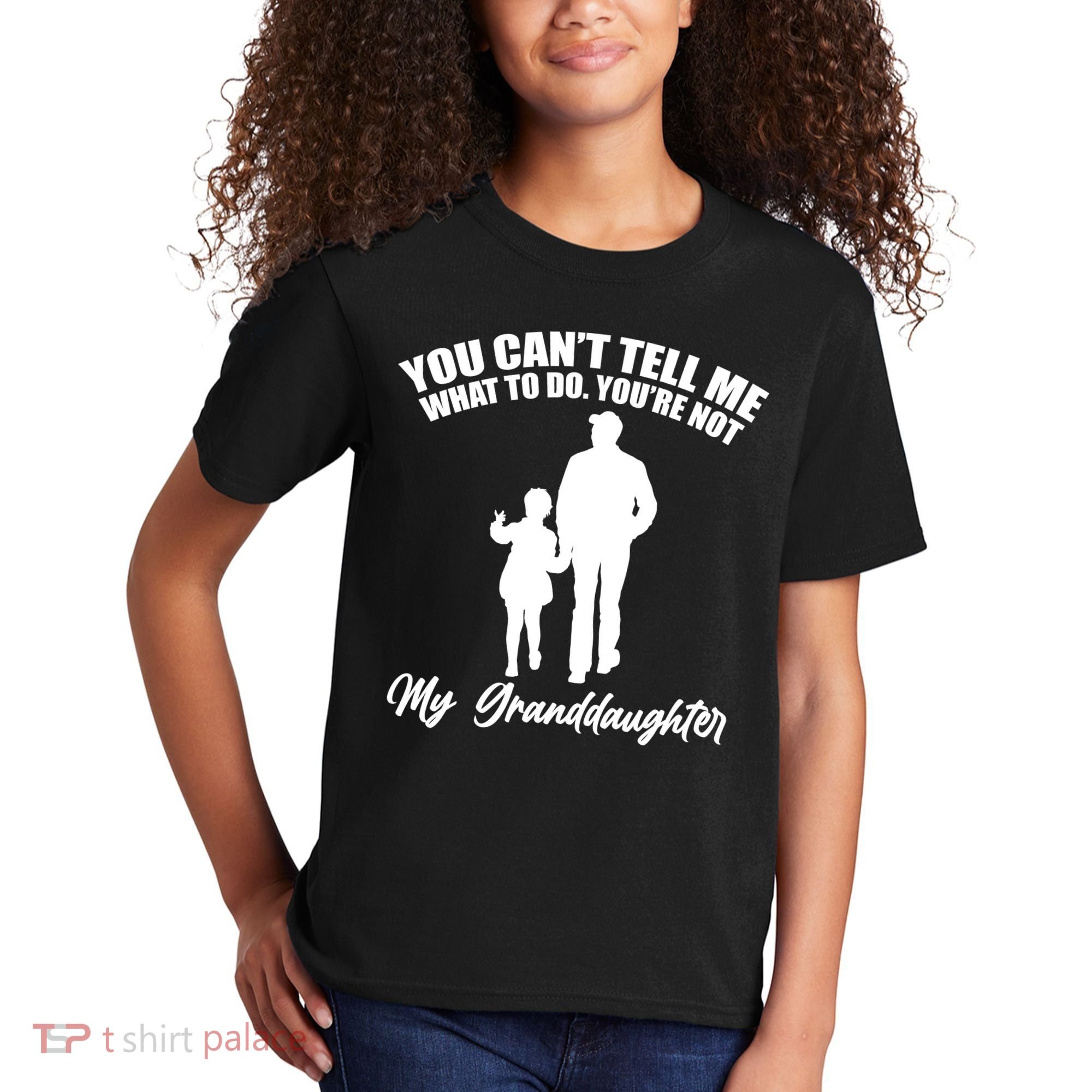 Funny & Cute Granddaughter And Grandfather Kids T-Shirt