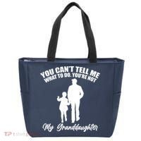 Funny & Cute Granddaughter And Grandfather Tote Bag thumb 0