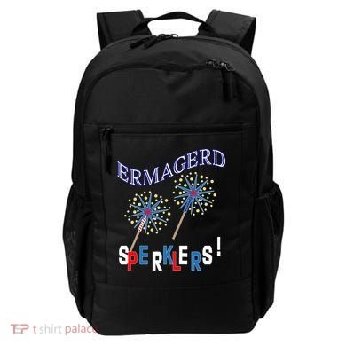 Funny 4th of July Ermagerd Sparklers Backpack
