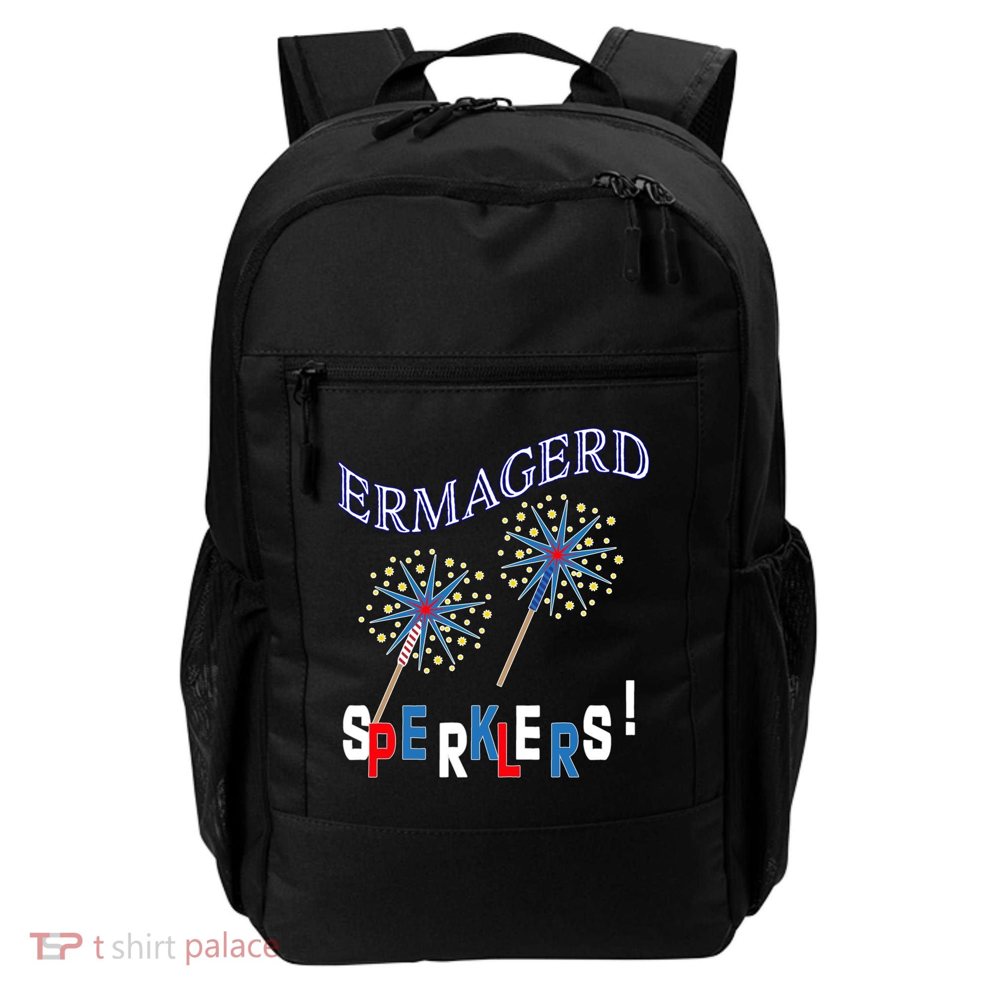 Funny 4th of July Ermagerd Sparklers Backpack