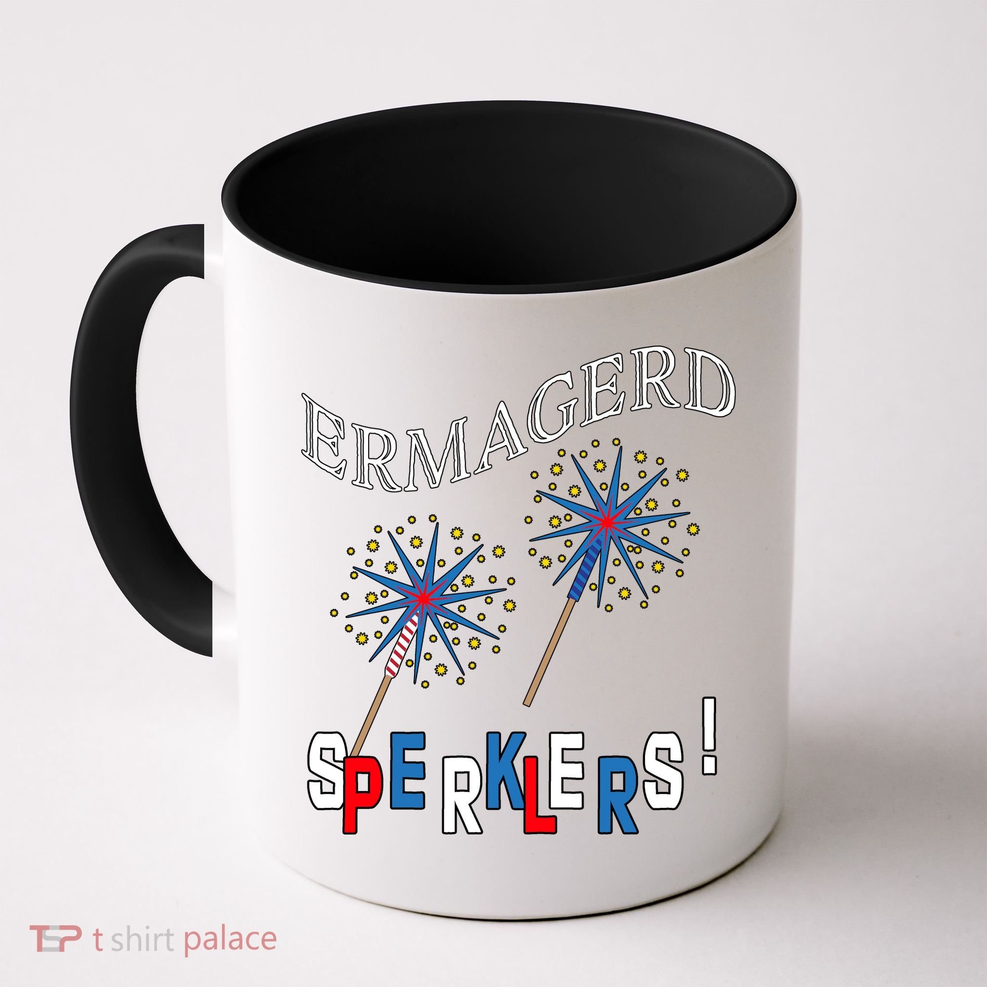 Funny 4th of July Ermagerd Sparklers Coffee Mug
