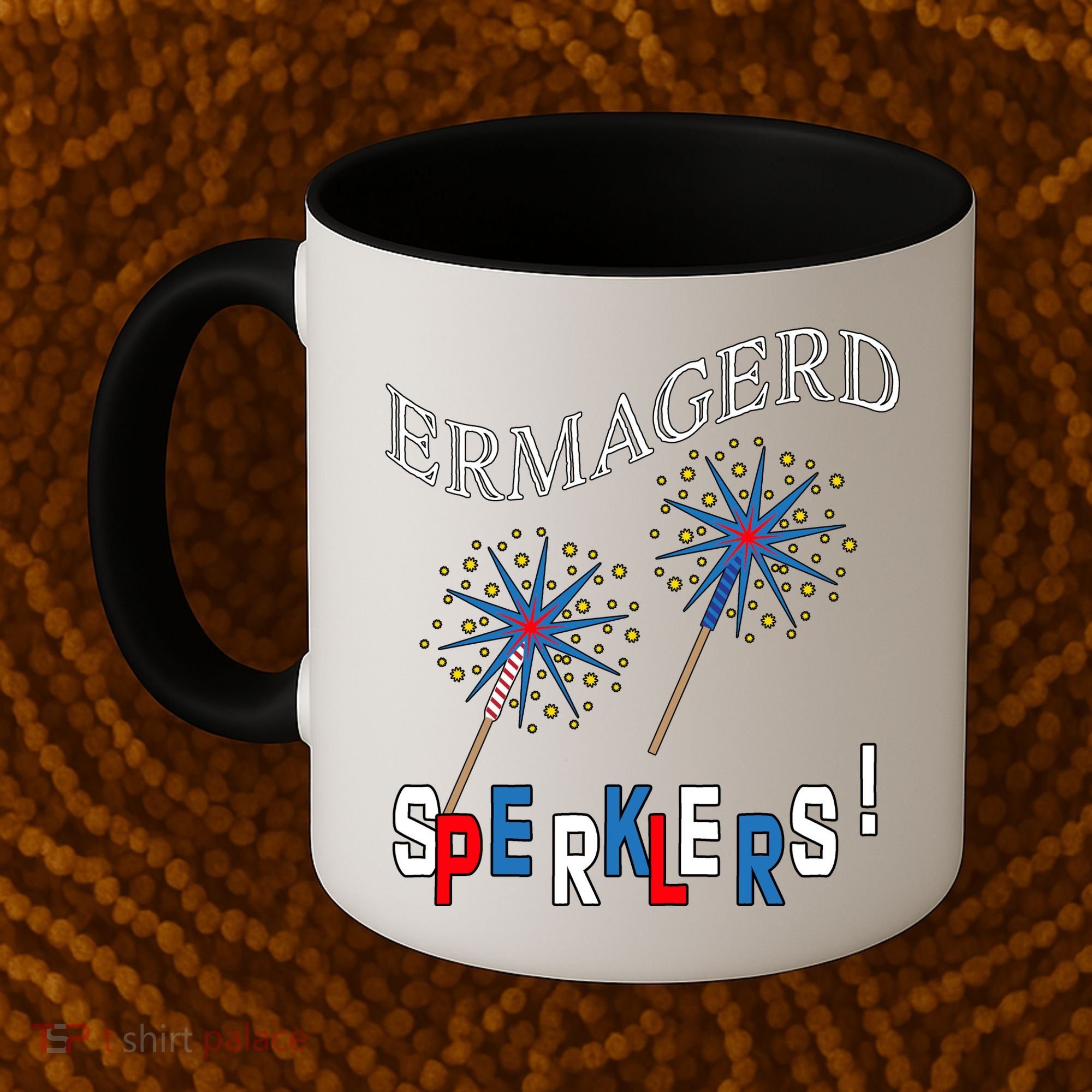 Funny 4th of July Ermagerd Sparklers Coffee Mug