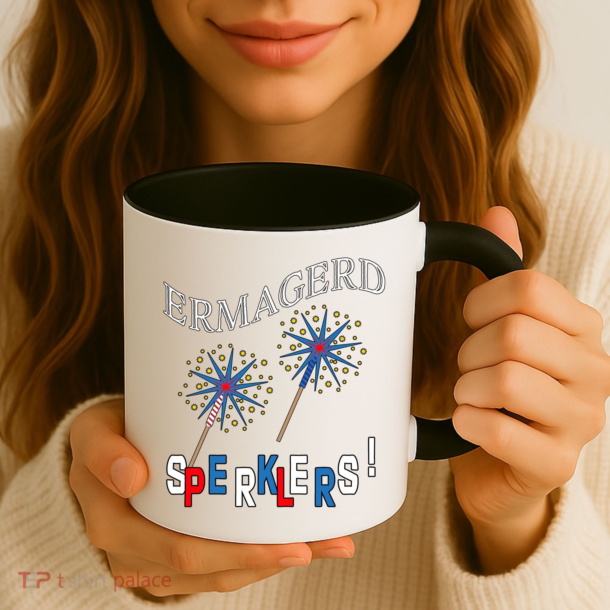 Funny 4th of July Ermagerd Sparklers Coffee Mug