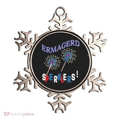 Funny 4th of July Ermagerd Sparklers Ornament
