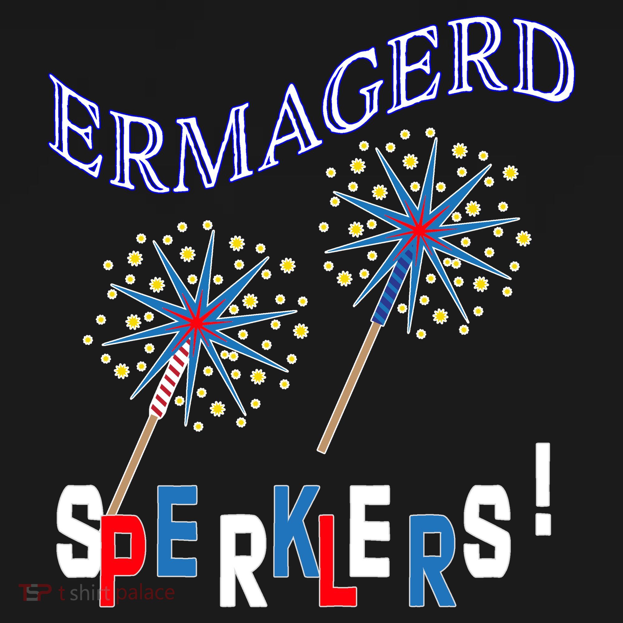Funny 4th of July Ermagerd Sparklers Ornament