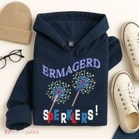 Funny 4th of July Ermagerd Sparklers Hoodie thumb 4