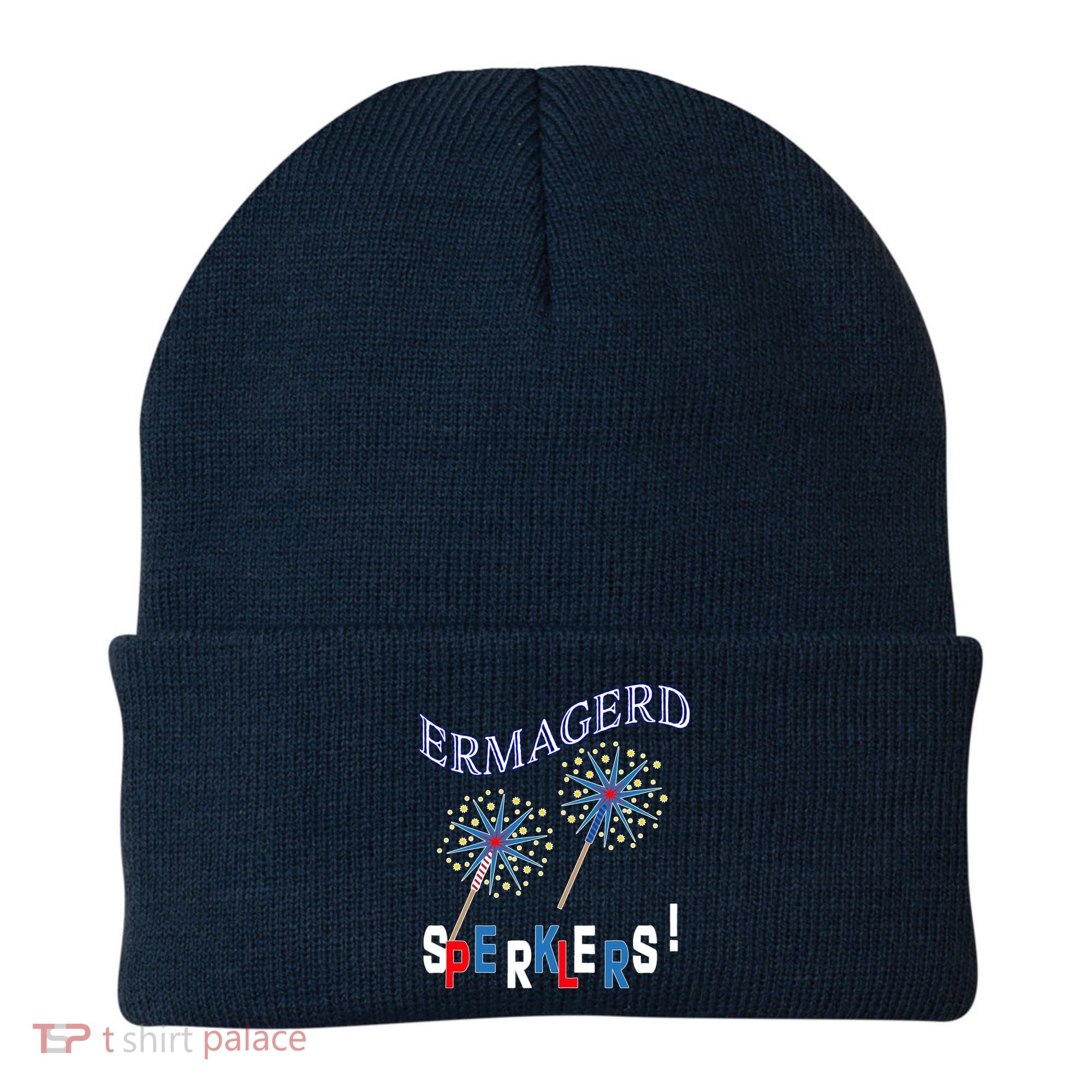 Funny 4th of July Ermagerd Sparklers Beanie