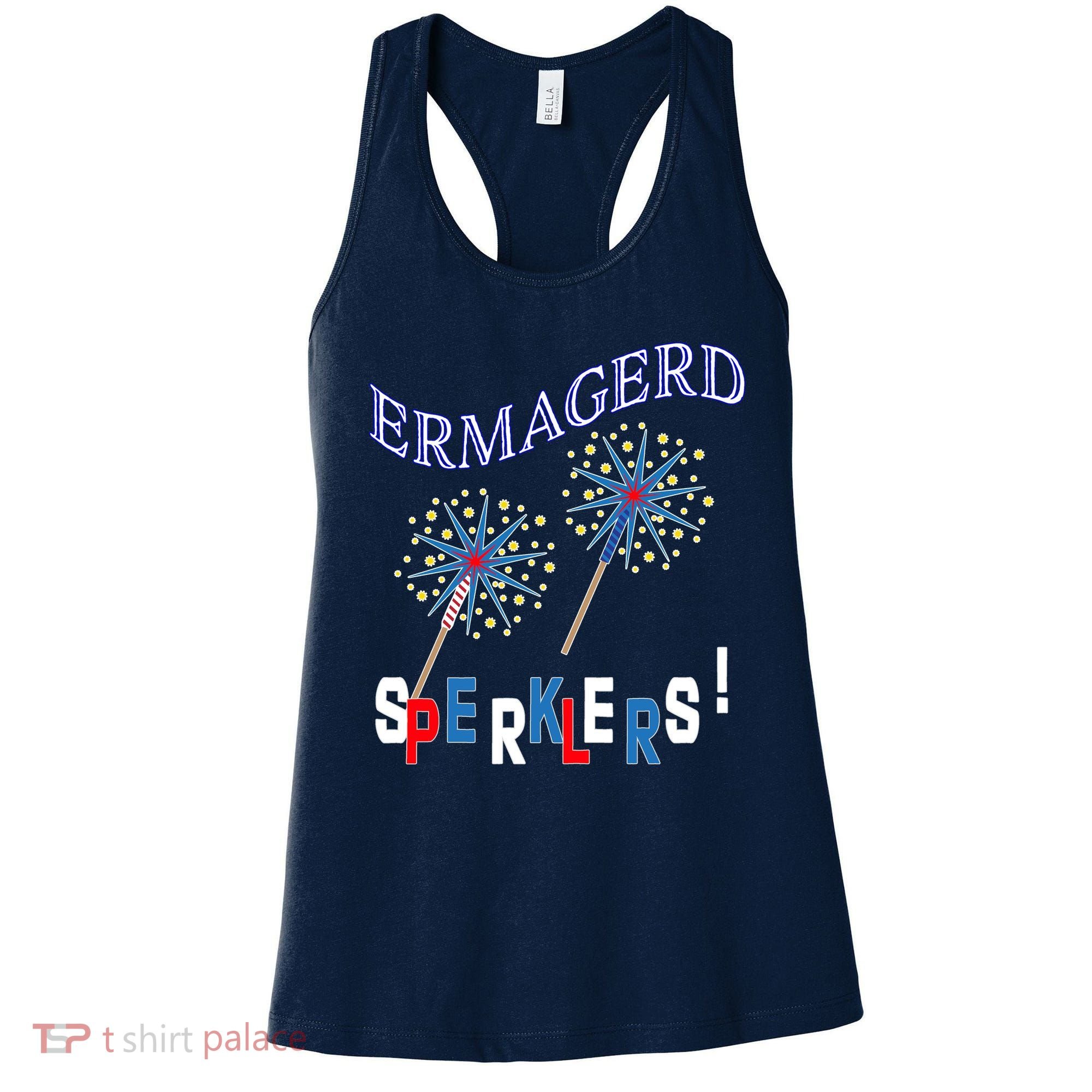 Funny 4th of July Ermagerd Sparklers Women's Tank Top